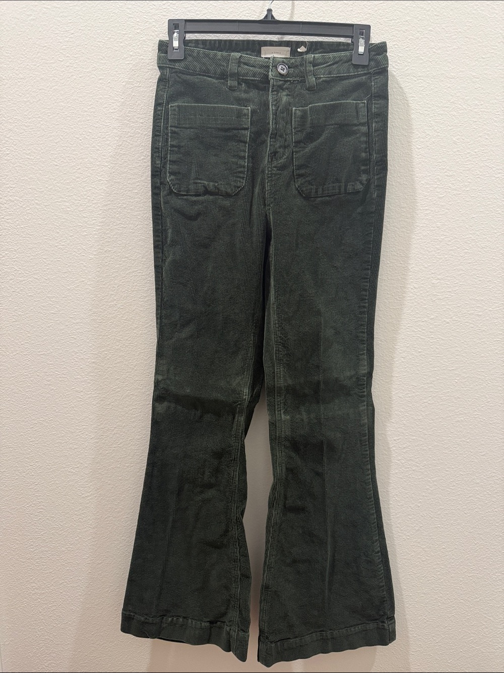 a loves a Dark Green Corduroy Flare Pants